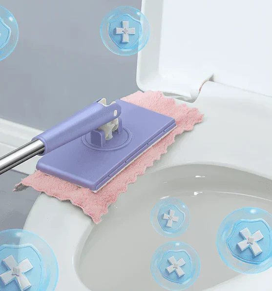 Mop with Automatic Wringing System Quick-Drying Microfiber Floor Mop for Clean, Hygienic Floor Care | Sansoti