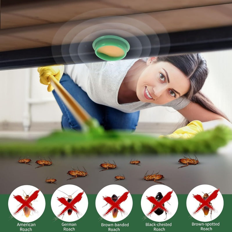 Disc-Shaped Cockroach Bait – Safe for Children & Pets – 12, 24, or 36 Pieces | Sansoti