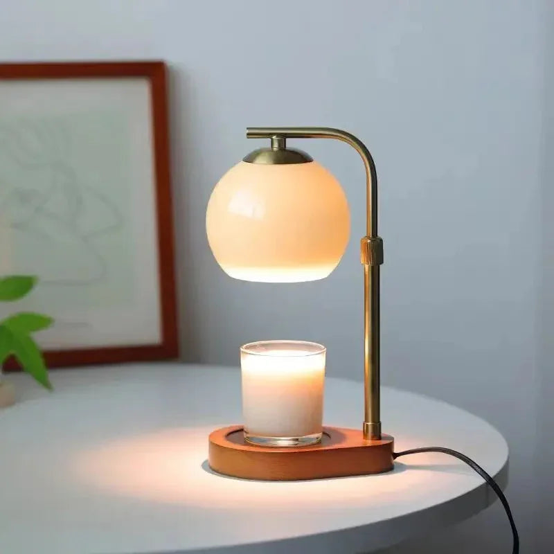 Lampa do podgrzewania świec, lampa stołowa bez płomienia, 33 cm, nowoczesny design | Sansoti