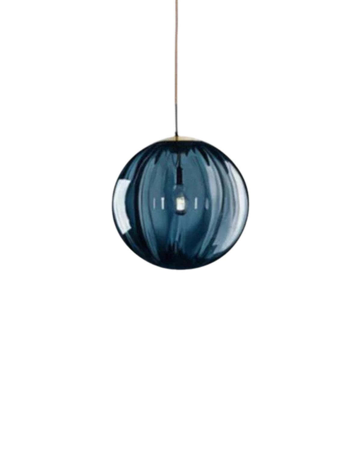 Suspension boule en verre soufflé à la main avec câble réglable gris, bleu, brun, rouge, vert, ambre 15x22cm 20x25cm lumière d'ambiance salle à manger salon chambre design moderne éclairage | Sansoti