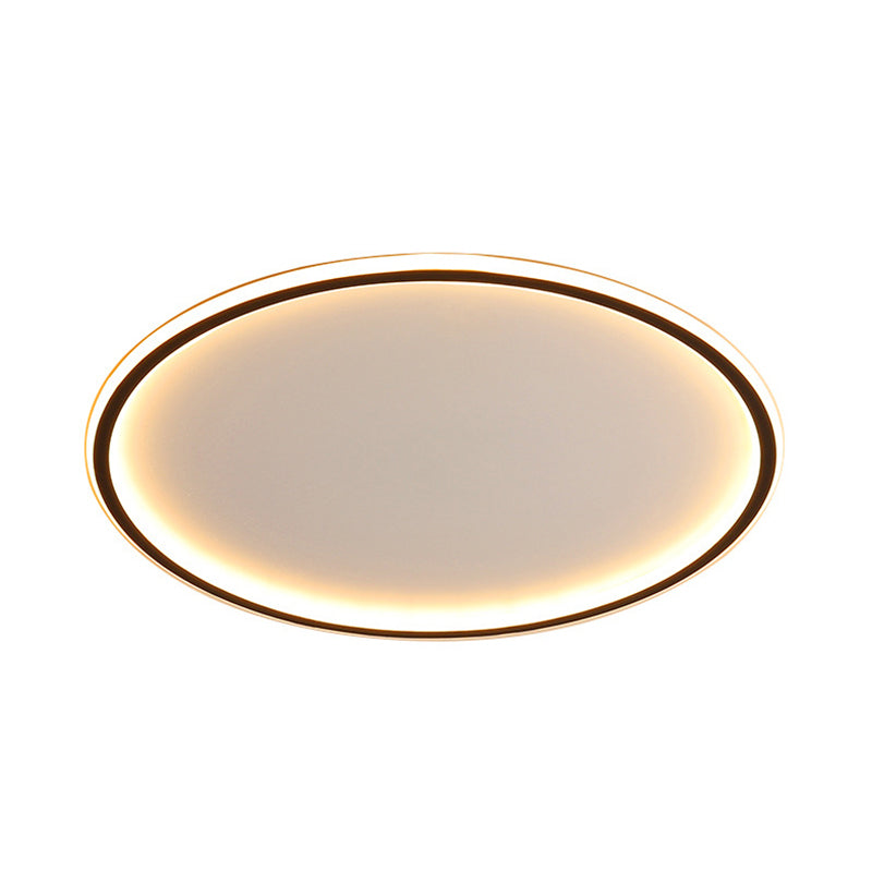 Modern Ceiling Lamp Aluminum LED Round Black 40/50/60cm Dimmable with Remote Control Scandinavian Design | Sansoti