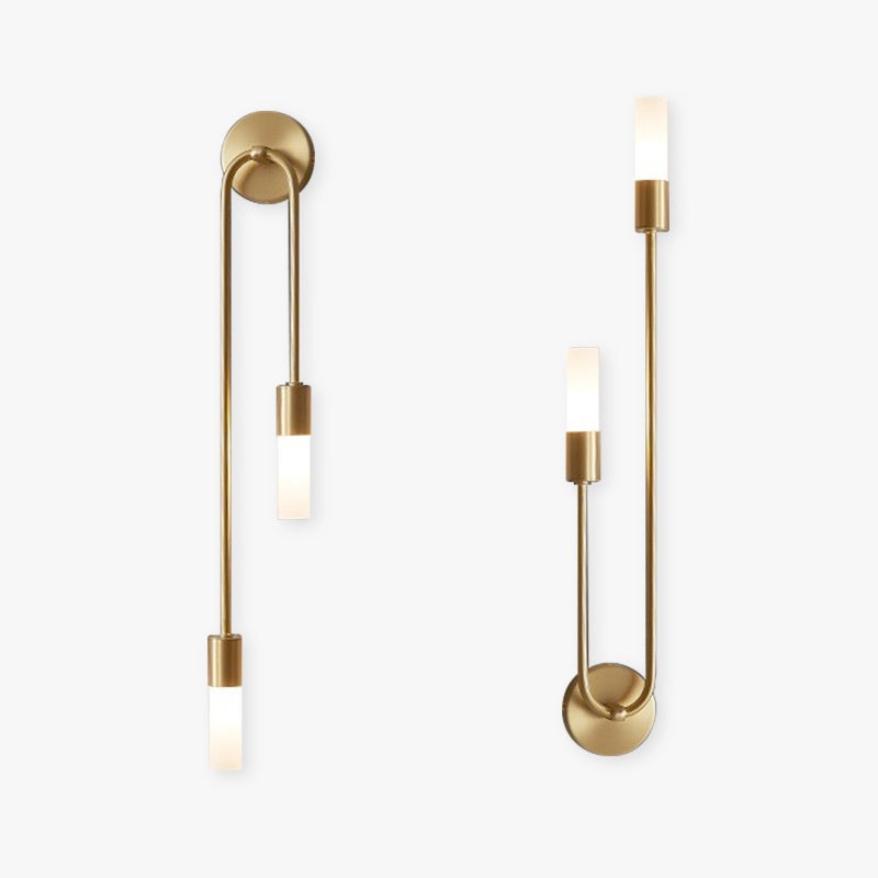 LED Wandlamp Metaal Acryl Goud Modern Design Slaapkamer Woonkamer Indirect Licht Sfeervolle Wandverlichting | Sansoti