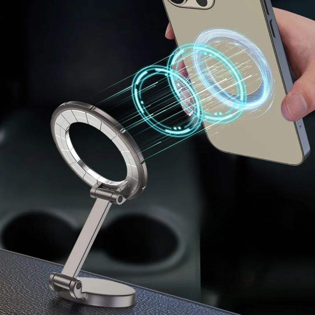 Magnetic Car Phone Holder 360° Rotating Adjustable Dashboard Air Vent Universal Smartphone Holder | Sansoti