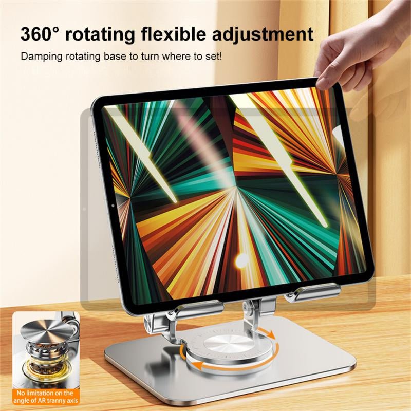 Adjustable Tablet Stand, 360° Rotatable and Foldable, for Tablets up to 15.6 inches, Desk, Home, Office, Travel | Sansoti