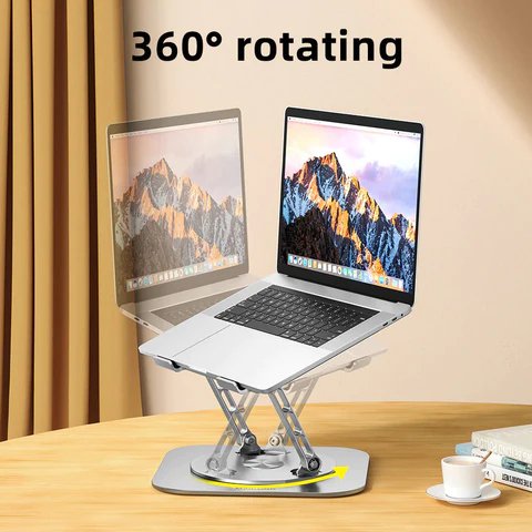 Adjustable Tablet Stand, 360° Rotatable and Foldable, for Tablets up to 15.6 inches, Desk, Home, Office, Travel | Sansoti