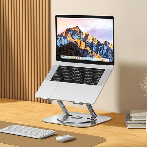 Adjustable Tablet Stand, 360° Rotatable and Foldable, for Tablets up to 15.6 inches, Desk, Home, Office, Travel | Sansoti