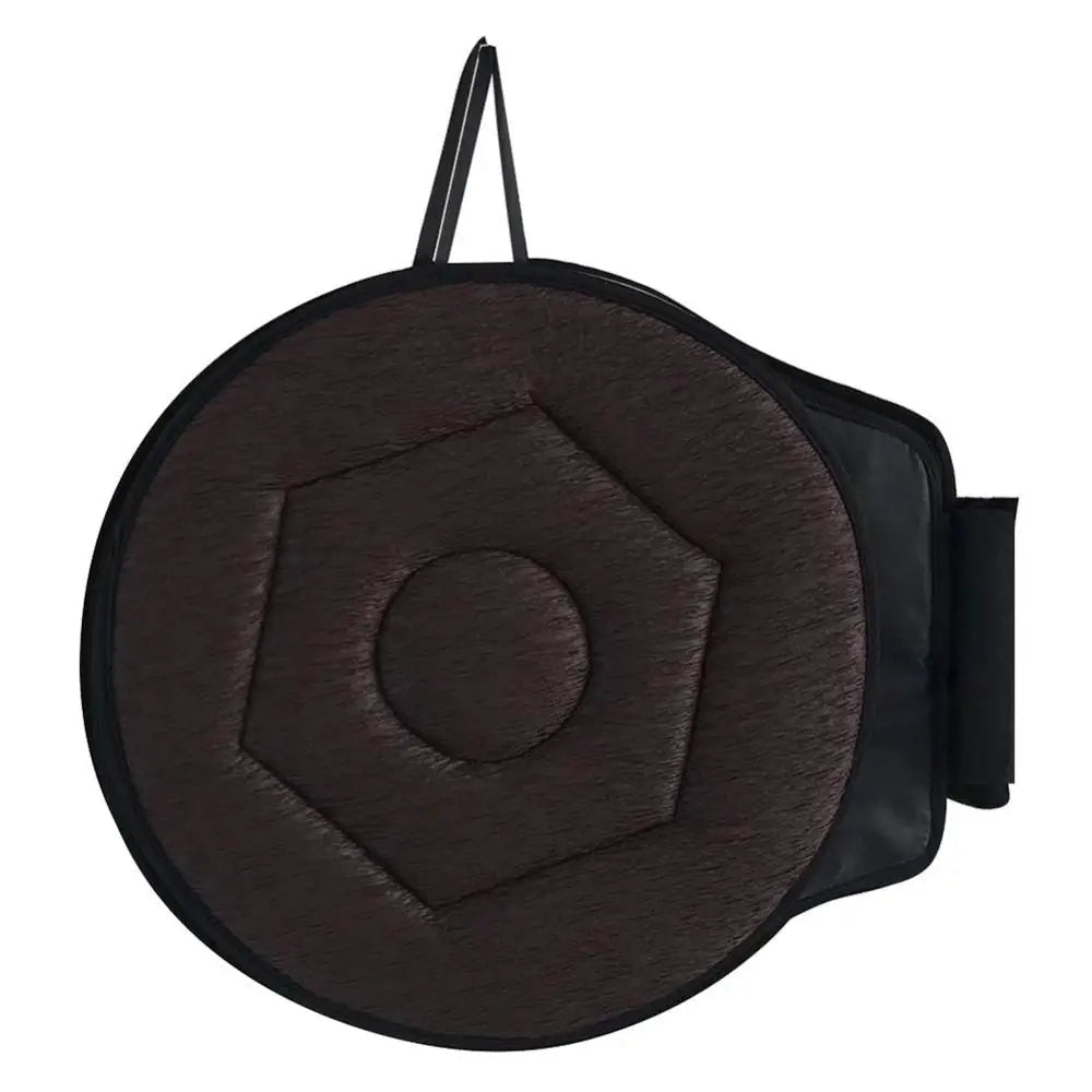 Coussin d’assise pivotant à 360° en mousse à mémoire de forme pour personnes âgées Mobilité Confort Voiture Fauteuil roulant Noir Gris | Sansoti