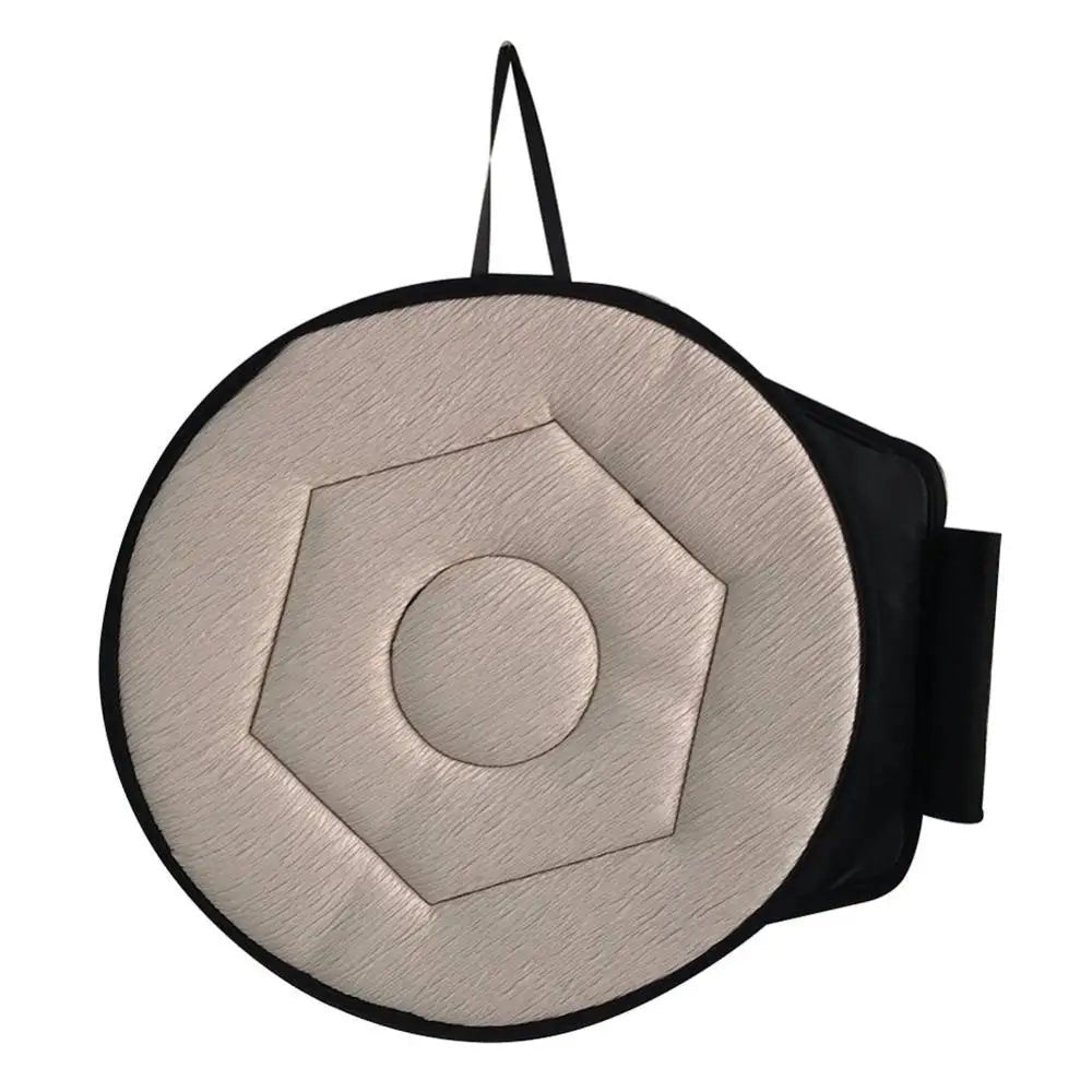 Coussin d’assise pivotant à 360° en mousse à mémoire de forme pour personnes âgées Mobilité Confort Voiture Fauteuil roulant Noir Gris | Sansoti