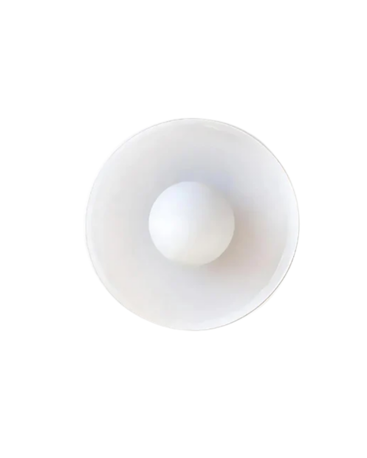 Modern round ceiling lamp made of glass and iron – minimalist design lamp for living room and bedroom with warm light color | Sansoti