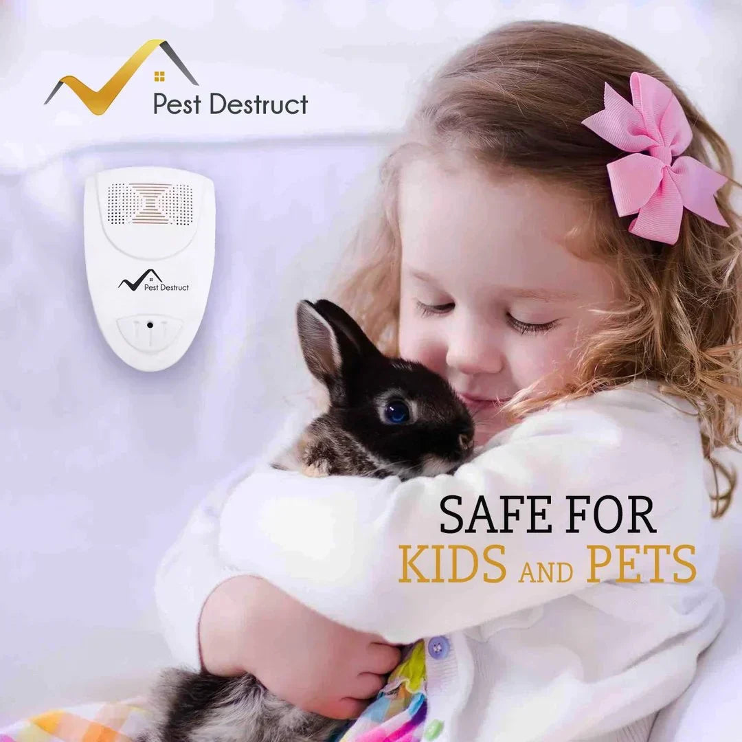 Ultrasonic Pest Repeller Socket 20-65 kHz Bedbugs Mosquitoes Cockroaches Spiders Pest Deterrent Plug-in Device Chemical-free Living Room Bedroom | Sansoti