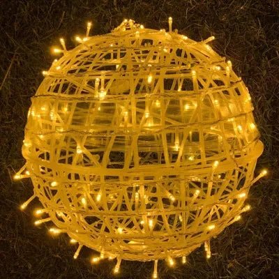 Boule Lumineuse LED Extérieure Étanche 20cm IP65 Blanc Chaud Éclairage Jardin | Sansoti