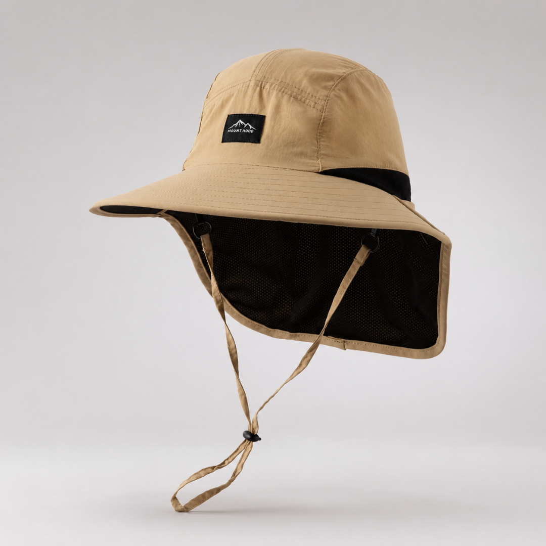 Sun Hat with Neck Protection UPF 50+ Wide Brim Breathable Mesh Adjustable Outdoor Sun Protection Summer Hat | Sansoti