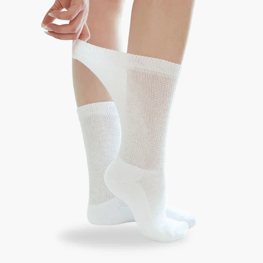 Medical Diabetic Socks Seamless Cotton Breathable for Sensitive Feet Neuropathy Comfort Daily Protection | Sansoti