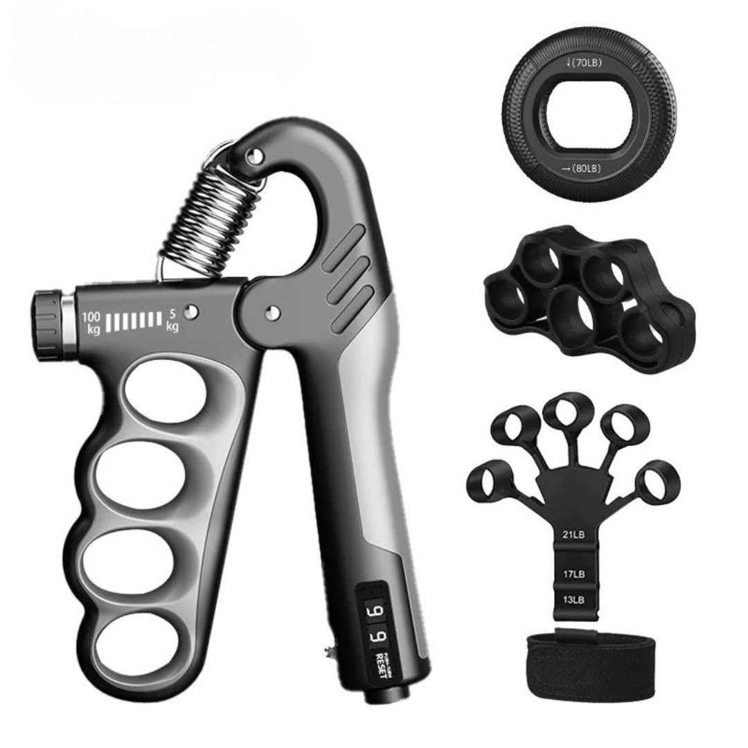 Verstelbare Handtrainer Metaal Gripversterker Fitness Krachttraining Revalidatie Onderarmtraining Spieropbouw | Sansoti
