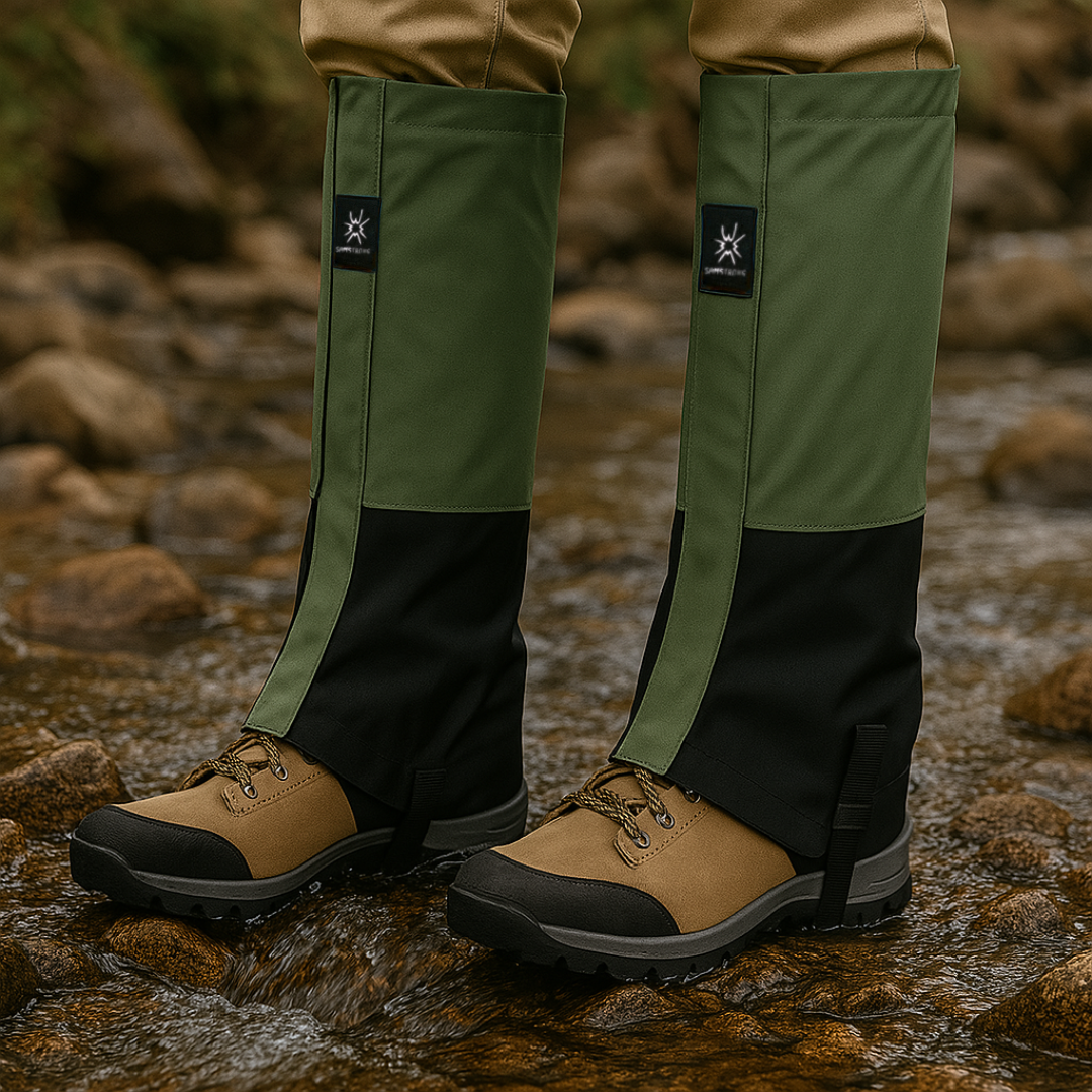 Waterproof Gaiters Trekking Winter 40cm High Black Green Blue Yellow Adjustable Snowboarding Hiking | Sansoti