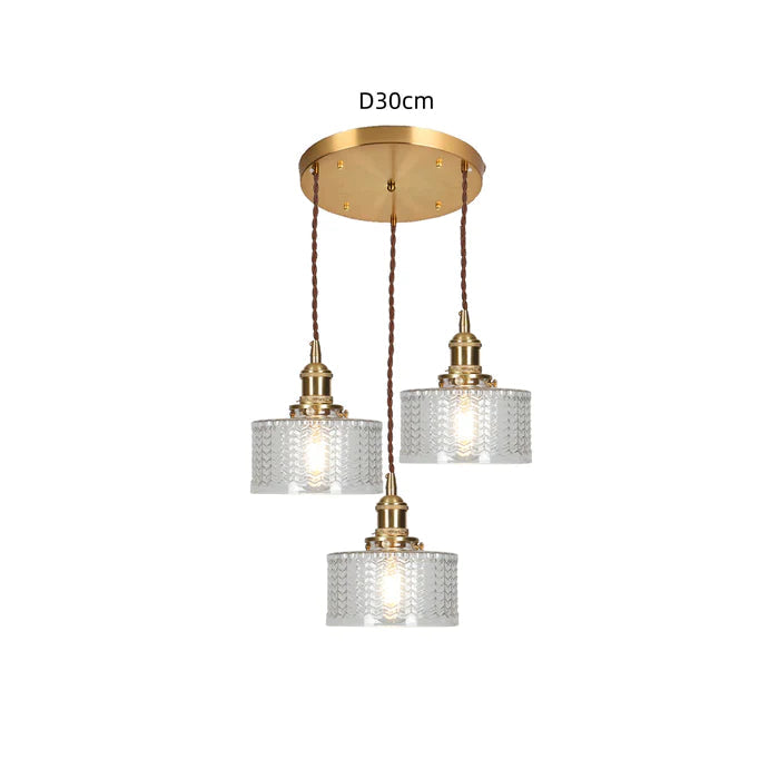 Hanglamp Kristalglas Cilindervorm Verstelbare Hoogte Vintage Stijl Woonkamer Eetkamer Hal Sfeerverlichting | Sansoti