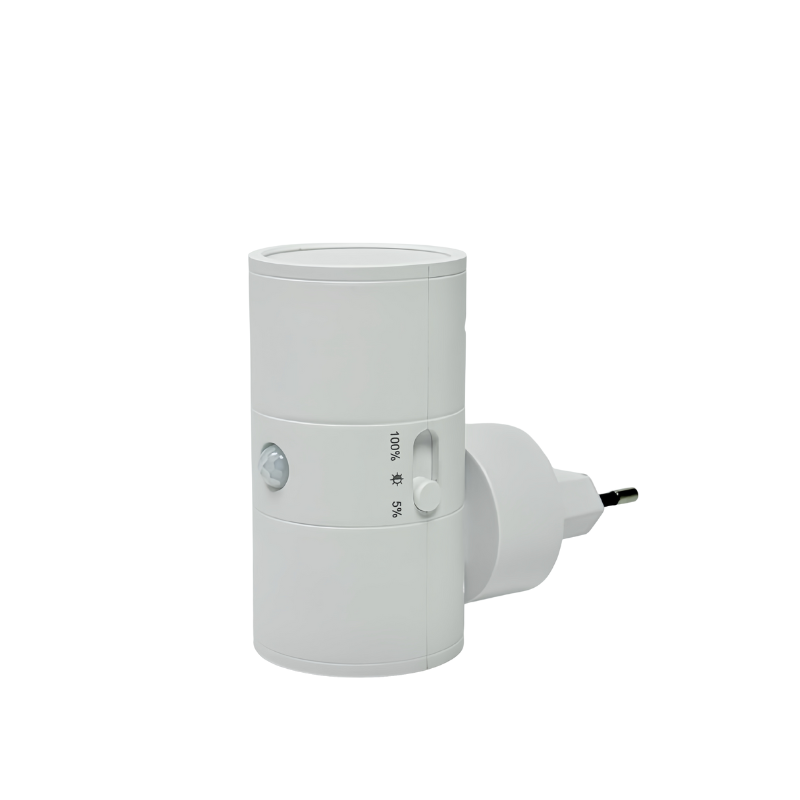 Dimbare LED Stopcontactlamp Warm Wit 3000K Instelbare Helderheid Compact Nachtlicht voor Gang Slaapkamer Kinderkamer Eenvoudige Installatie zonder Gereedschap | Sansoti