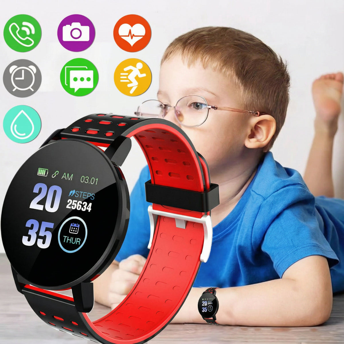 Smartwatch für Kinder mit GPS-Tracking und Anruffunktion Sichere Kommunikation Robuste Ausführung Bunte Stil Pädagogisch und praktisch für Schultag und Freizeit | Sansoti