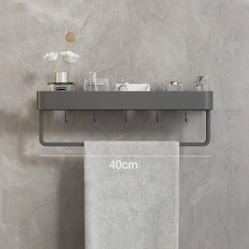Bathroom Wall Rack – Waterproof Storage with Towel Bar | Sansoti