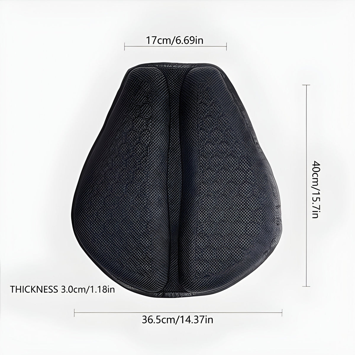 Ergonomic Gel Motorcycle Seat Cushion with Honeycomb Structure, Non-Slip, Pressure Relief for Long, Comfortable Rides | Sansoti