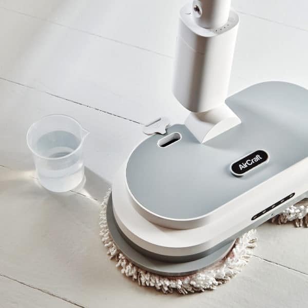 Rechargeable Electric Mop System with Spray Function, Washable Microfiber Pads for Floor Cleaning, Tiles | Sansoti