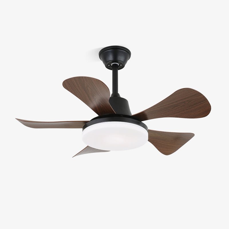 Deckenventilator mit Beleuchtung und Fernbedienung - Stilvolles Design mit Holzflügeln - Energiesparende LED - Verstellbare Geschwindigkeiten | Sansoti