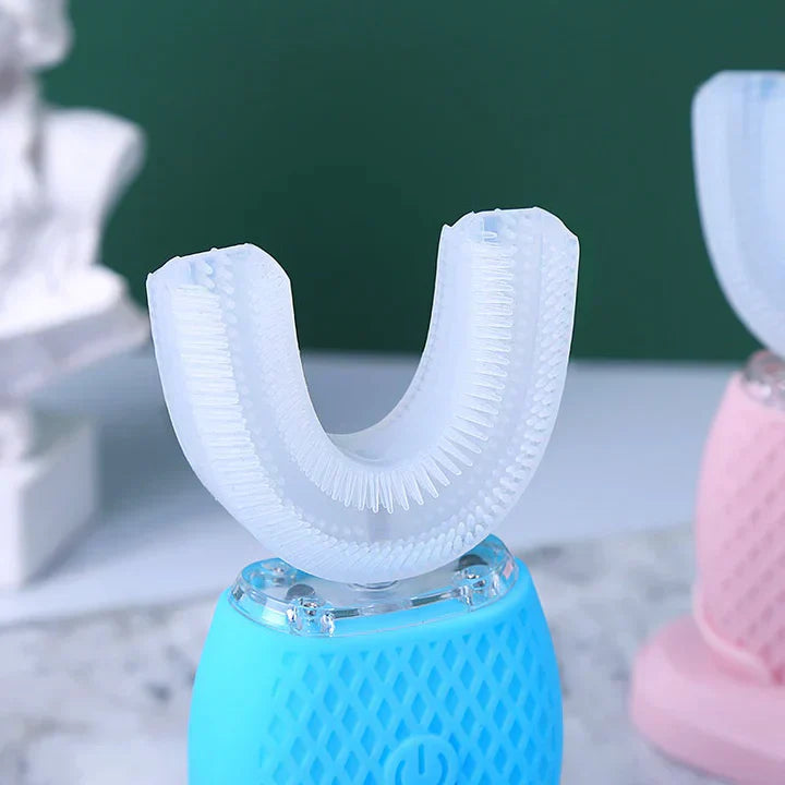 Electric U-Shaped Toothbrush with Ultrasonic Technology 360° Cleaning Head Rechargeable Waterproof | Sansoti