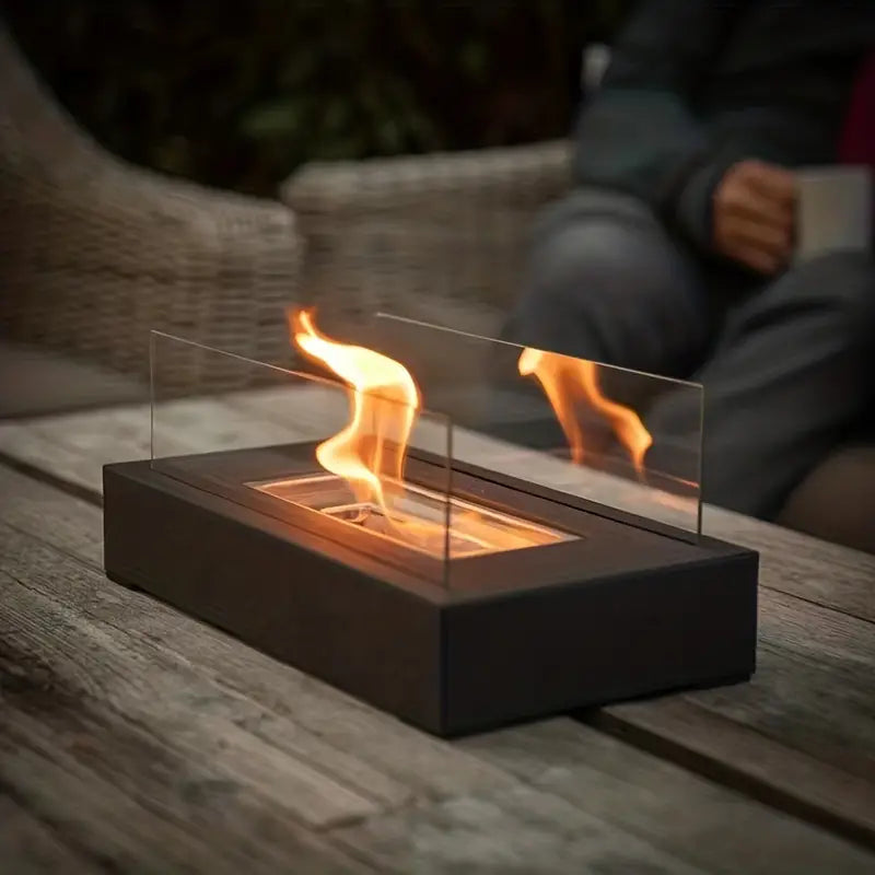Luxury Bio-Ethanol Table Fireplace for Indoor & Outdoor – Smoke-Free Ambiance Fireplace | Sansoti