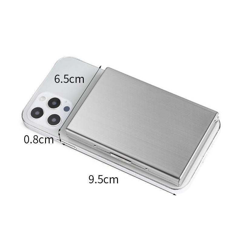 Kartenhalter mit RFID-Schutz Metall-Cardclip Silber Schwarz Gold | Sansoti