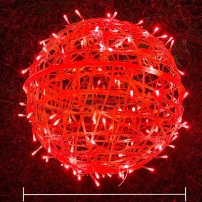 Boule Lumineuse LED Extérieure Étanche 20cm IP65 Blanc Chaud Éclairage Jardin | Sansoti
