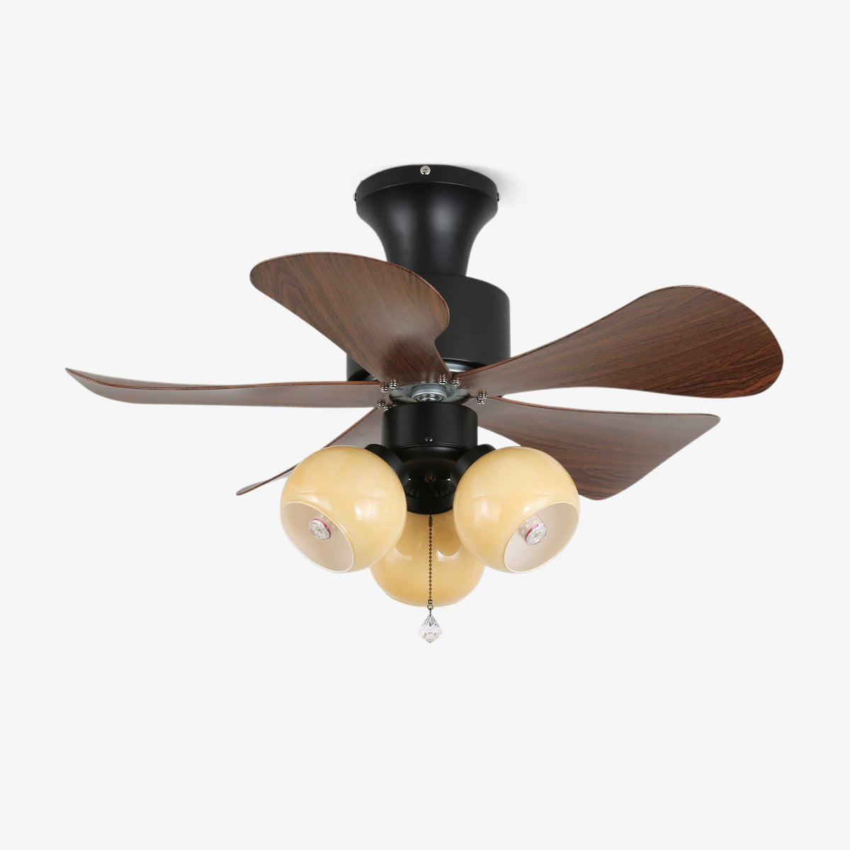 Lunara Vintage Deckenventilator Ø80cm mit Beleuchtung und Fernbedienung | Sansoti