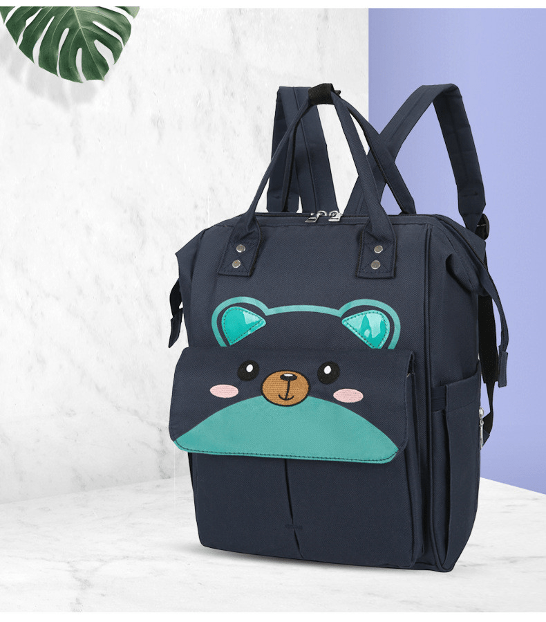 Spacious Multifunctional Thermal-Insulated Diaper Bag Backpack with Compartments, Stroller Attachment, and Convenient Baby Care on the Go | Sansoti