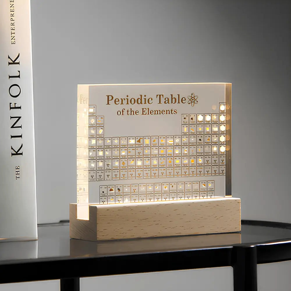 Periodic Table Elements Display Acrylic Science Decor Educational | Sansoti