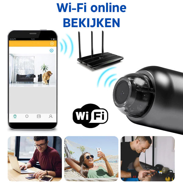 Compact Security Camera Full HD 1080p WiFi Night Vision with Motion Detection for Home Surveillance and Childcare | Sansoti