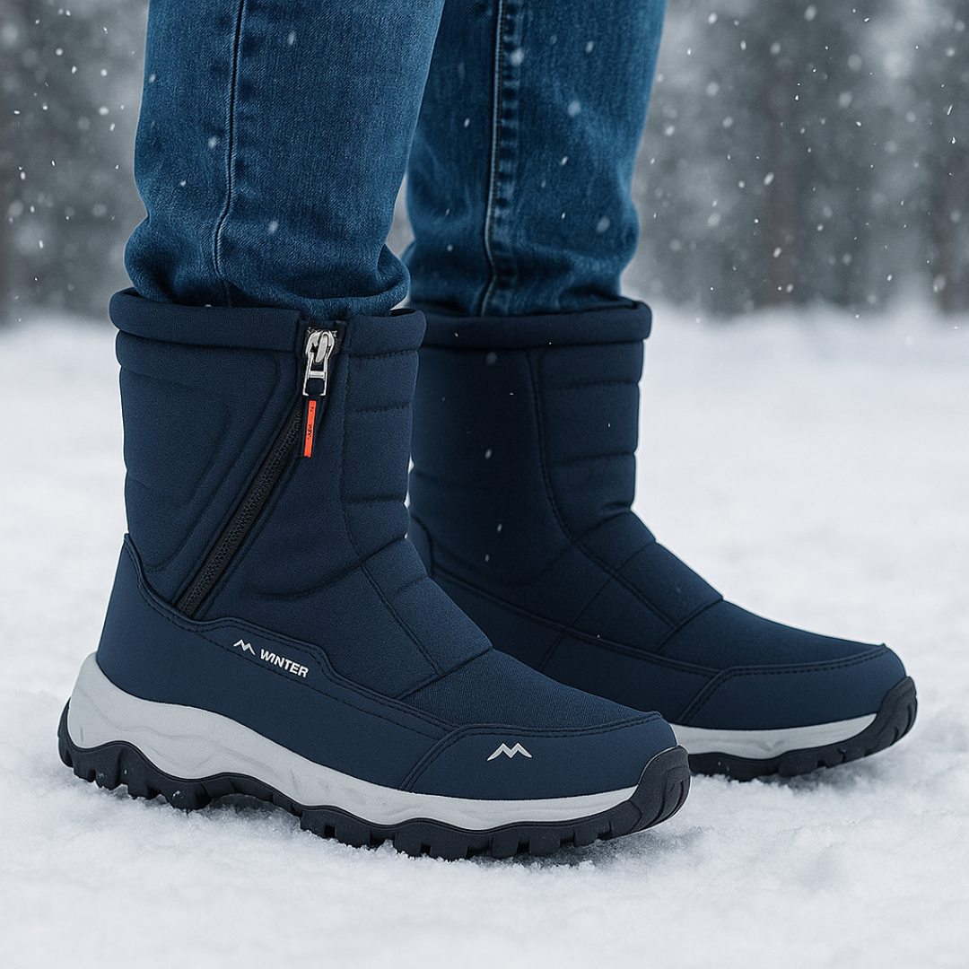 Insulated Winter Boots Waterproof with Anti-Slip Sole Snow Boots Warm-Lined Unisex Winter Outdoor | Sansoti
