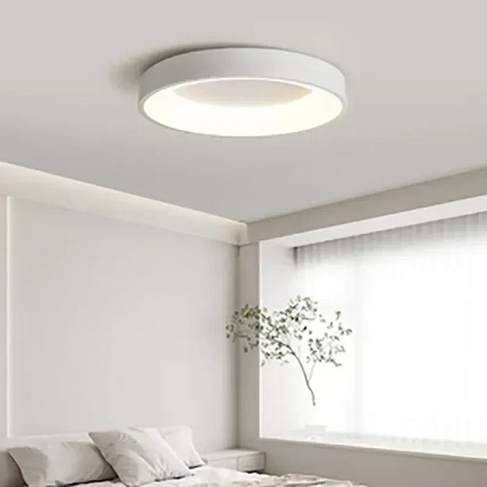 Round LED Ceiling Lamp Minimalist Design Warm Light Energy Efficient Living Room Bedroom Office Lighting Modern Interior | Sansoti