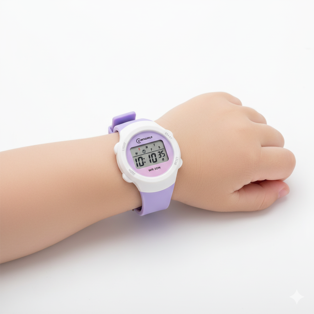 Digital Children's Watch Waterproof Sports Watch with Alarm and Stopwatch Children's Alarm Clock Wristwatch for Kids Girls Boys | Sansoti
