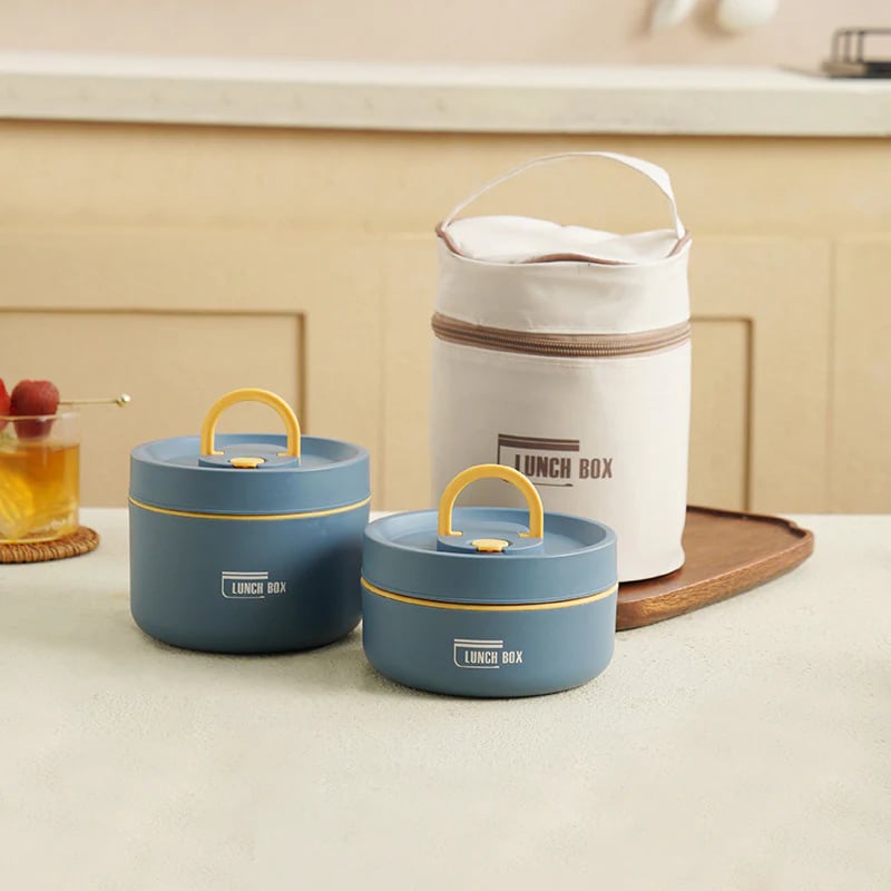 Insulated Lunchbox with Vacuum Technology – Keeps Food Warm Up to 4 Hours – Leak-Proof Stainless Steel Design – Ideal for School and Work | Sansoti