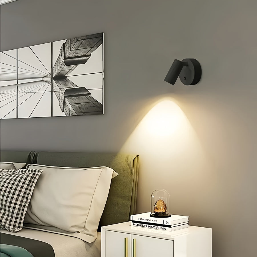 Wireless LED Accent Lamp Dimmable with Touch Control Black for Art and Decoration | Sansoti