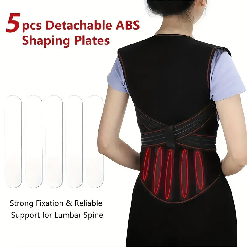 Magnetic Back Brace with Infrared Therapy for Lumbar Support, Posture, and Back Pain Relief | Sansoti