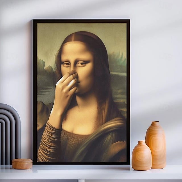 Canvas Bathroom Wall Decoration 30x40 cm Moisture-Resistant Humorous Artwork Toilet Wall Sign Hanging System | Sansoti