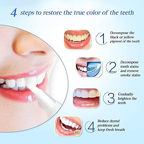 Teeth Whitening Pen with Precision Brush for Whiter Teeth on the Go, Dental Care, Stain Removal, Travel Size | Sansoti