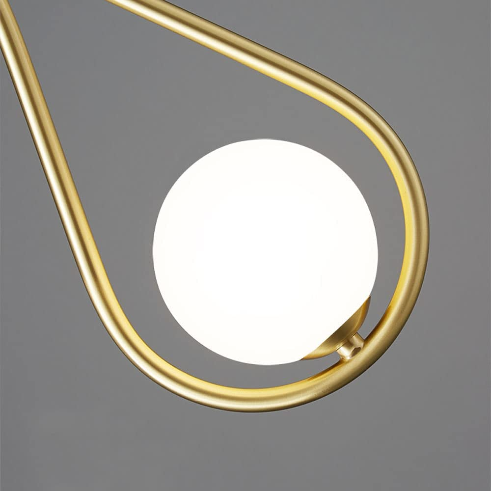 Suspension nordique au profil épuré – design noir et or | Sansoti
