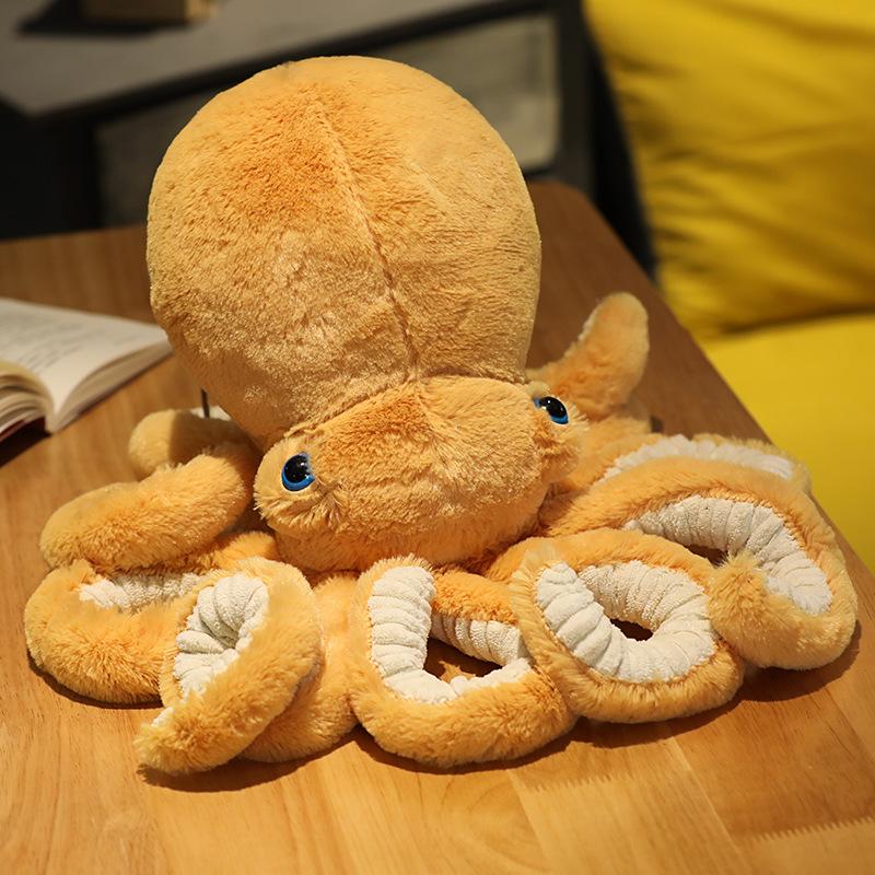 Plush Octopus Toy XXL Soft Children's Cushion Toy Decoration Children's Room Tentacles Sea Animal Theme 30-90cm | Sansoti