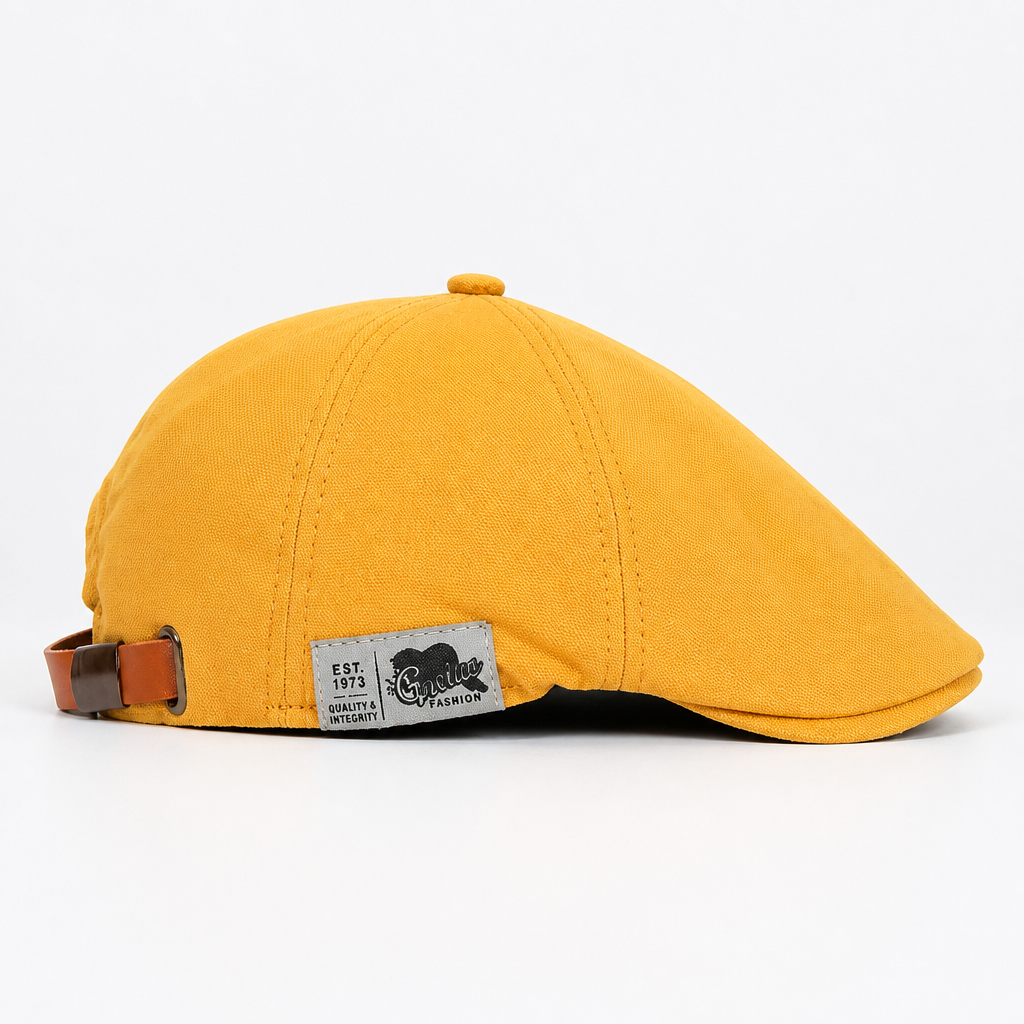 Verstelbare Katoenen Platte Pet voor Heren Lichtgewicht Ademend Klassiek Casual Hoofddeksel Retro Stijl | Sansoti
