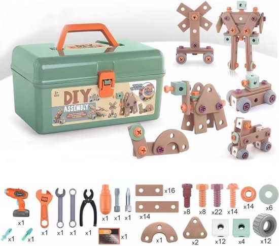 Toy Tool Set Children ABS Plastic Construction Set Creative Motor Skills Role Play | Sansoti