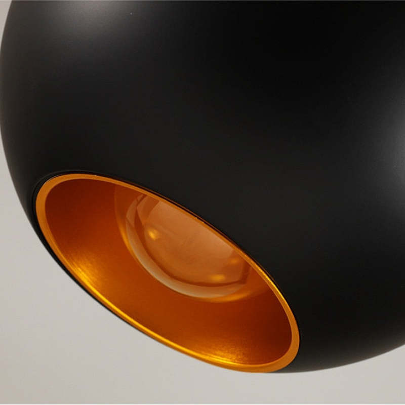 Elegant LED Ceiling Lamp Black-White Modern Design Round Aluminum Dining Area Bedroom Living Room Warm Dimmable Light Scandinavian Interior Stylish | Sansoti
