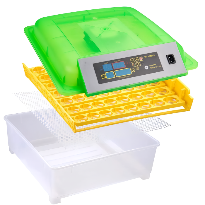 Egg Incubator for 56 Eggs with Digital Temperature Control, Automatic Turning and LED Display for Home Hatching | Sansoti
