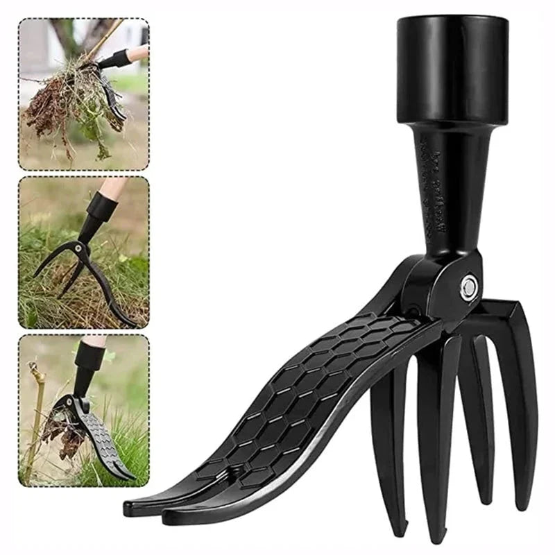 Stainless Steel Weed Puller Adjustable Handle Detachable Garden Tool for Effective Root Removal | Sansoti