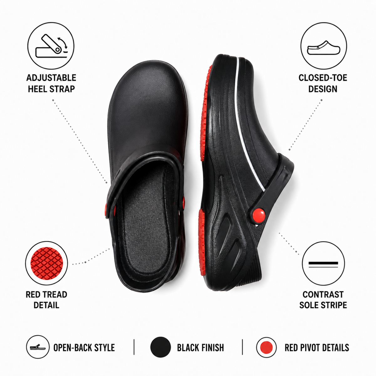 Waterproof Non-Slip Oil-Resistant Work Boots Outdoor Safety Men's Rainproof Work Boots | Sansoti